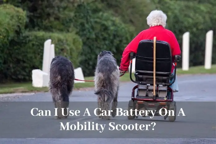 can i put an auto battery in my electric scooter